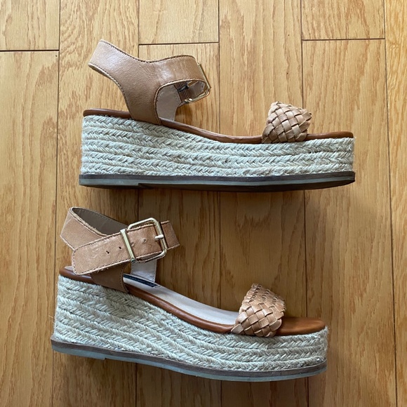 Leather Espadrille Wedge Sandal - Picture 9 of 9